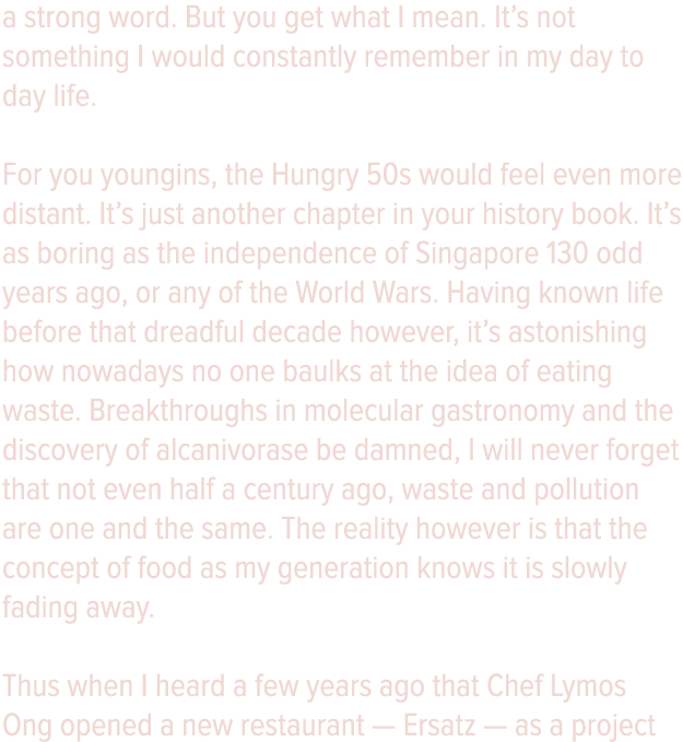 a strong word  But you get what I mean  It s not something I would constantly remember in my day to day life  For you   